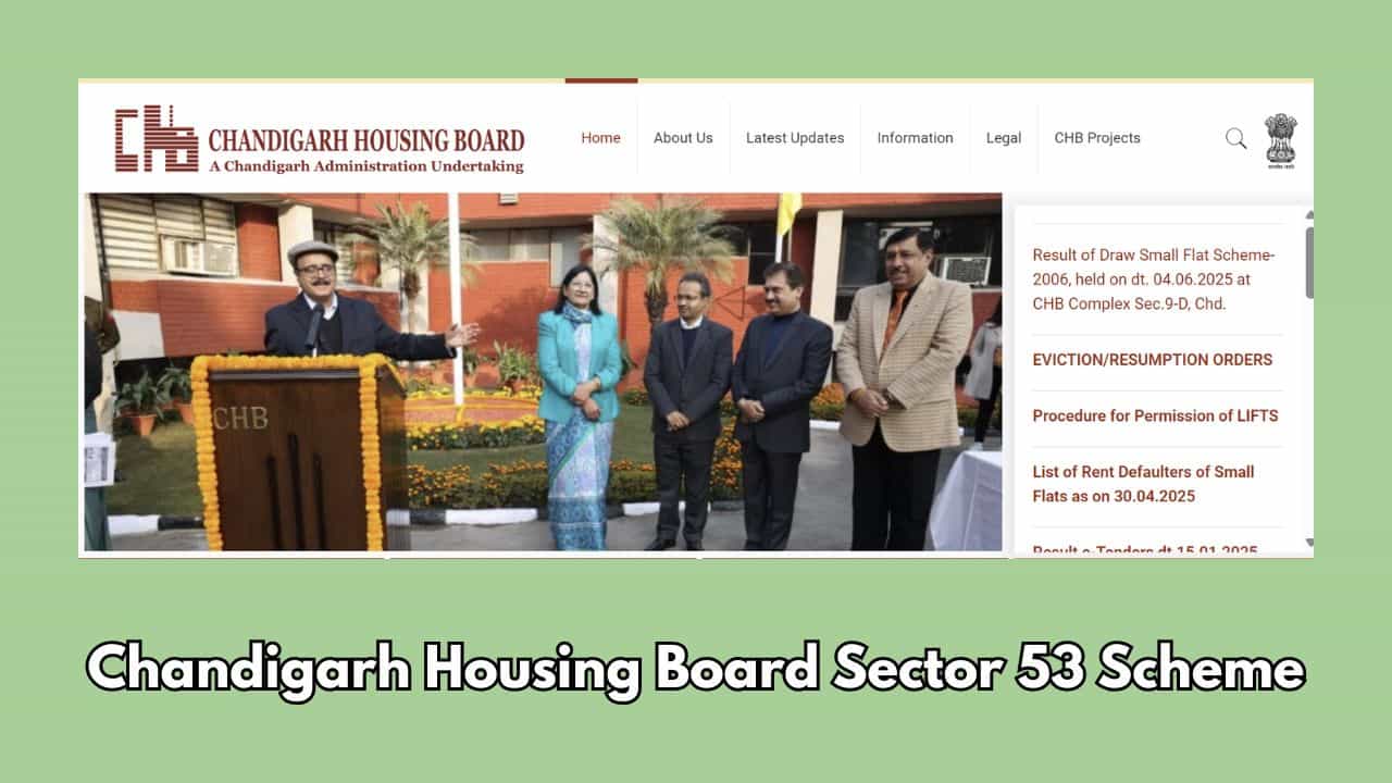 Chandigarh Housing Board Sector 53 Scheme 2025