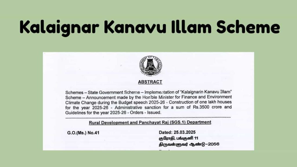 Kalaignar Kanavu Illam Scheme-min